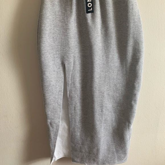 NWT Londunn + Missguided Raw Hem Midi Skirt - Picture 3 of 4